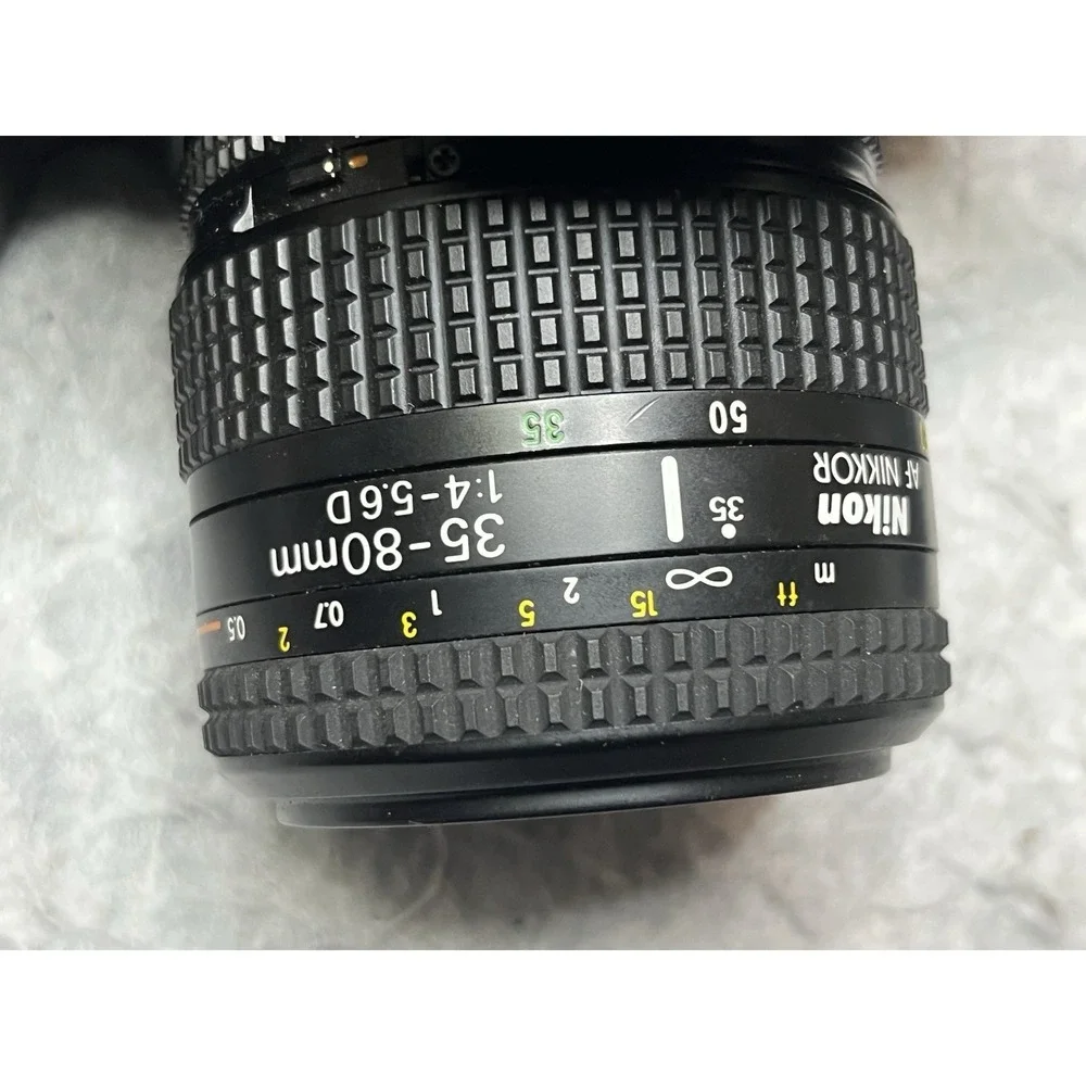 Nikon N50 Camera 35-80mm Lens With Papers Carrying‎ Case Extra Batteries  Tested